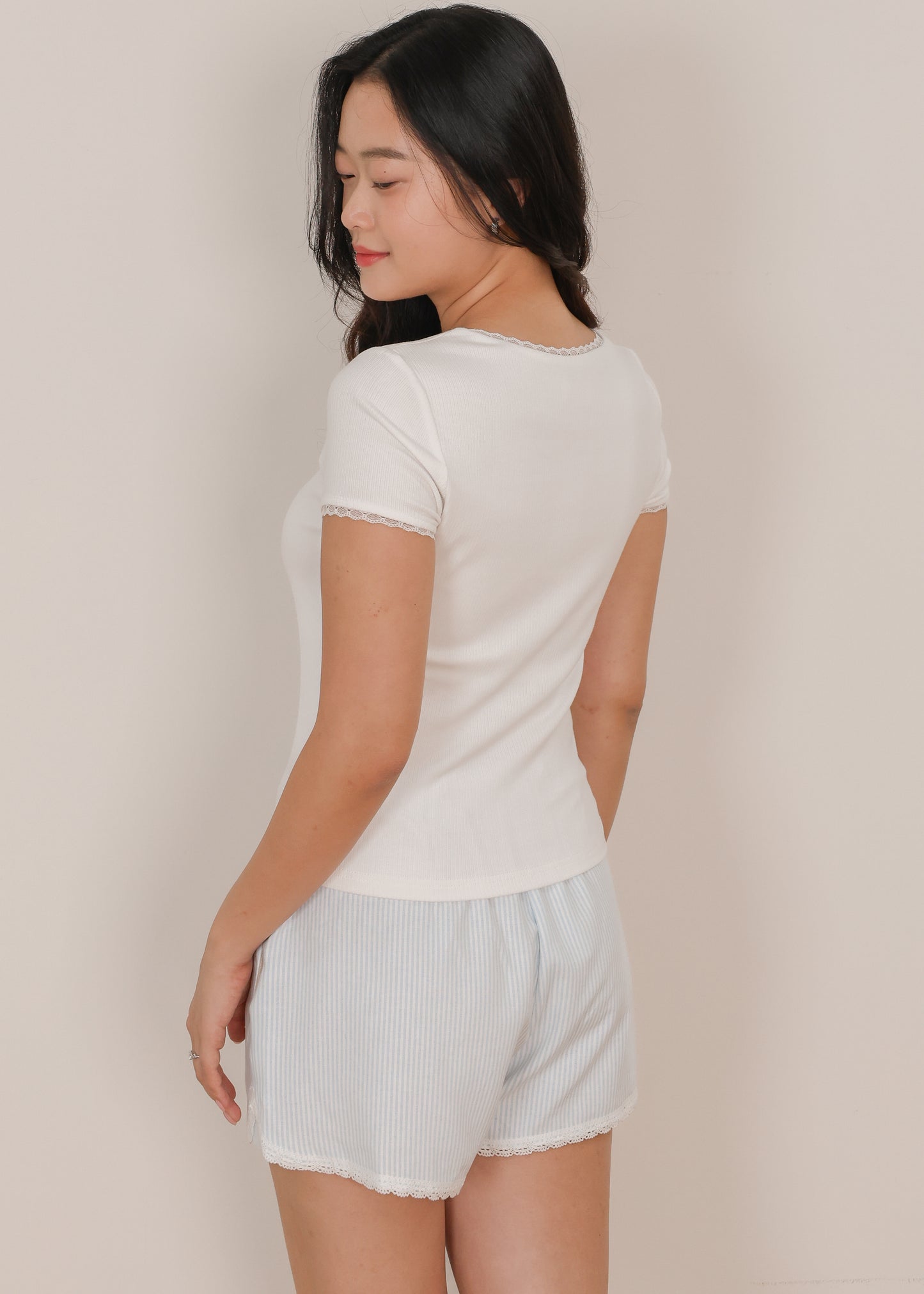 AIRE Everyday Lace Trim Top (Cami/Tee)