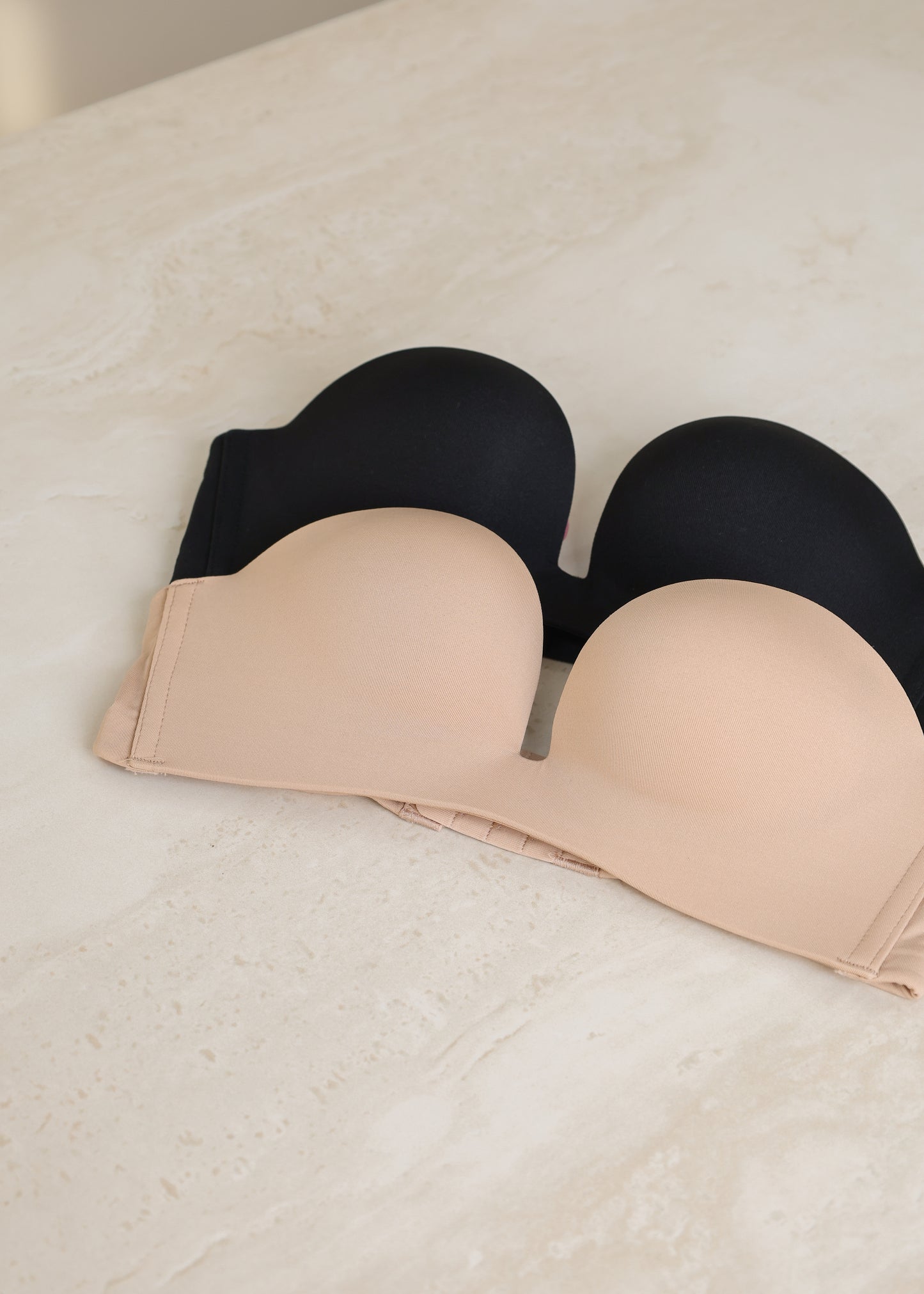Plunge Push-up Bra & Panties Pack (Nude)