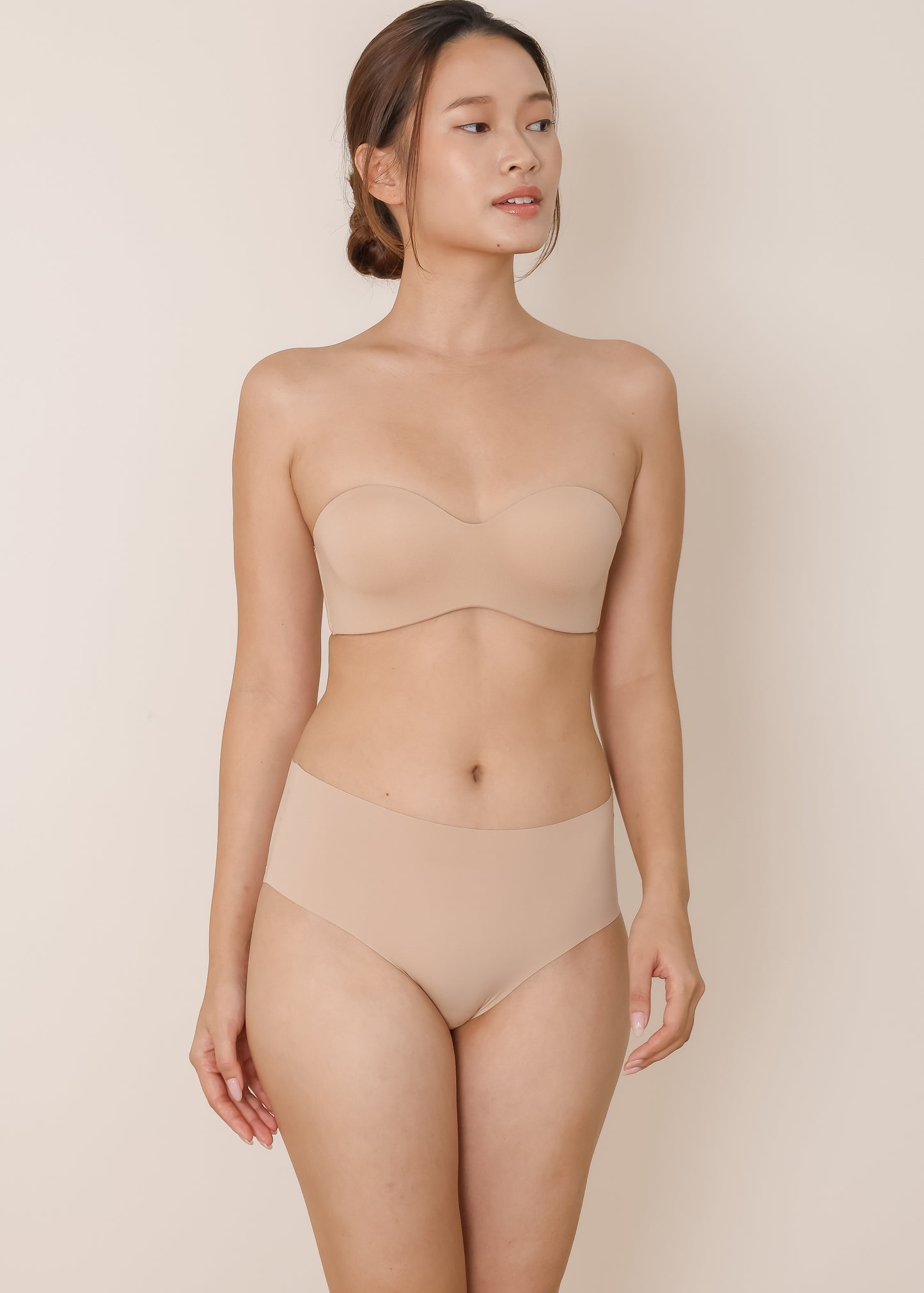 AIRE Strapless Sweetheart Bra (Black/Nude)