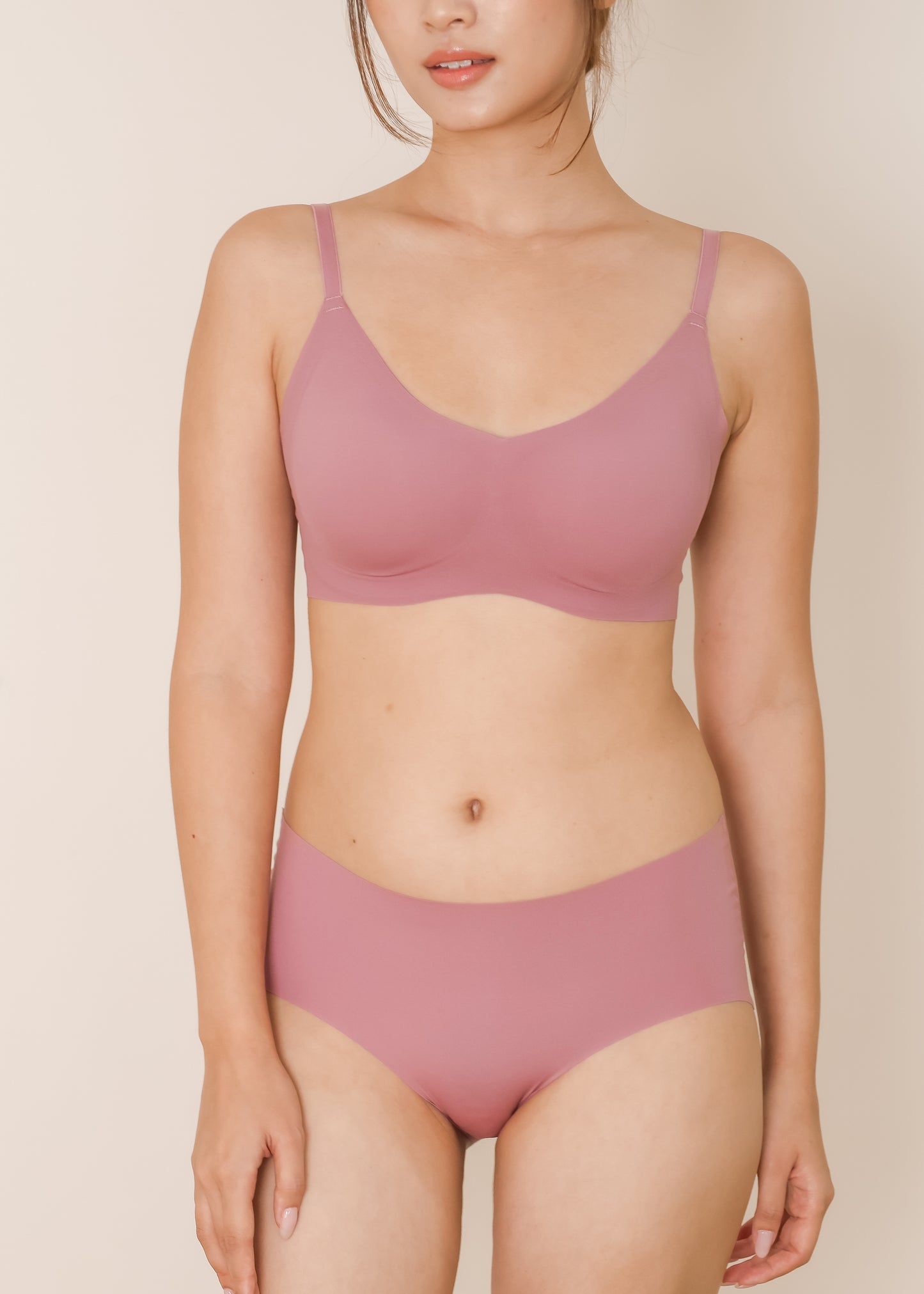 AIRE All-day Seamless Bra & Panties Pack (Mauve)