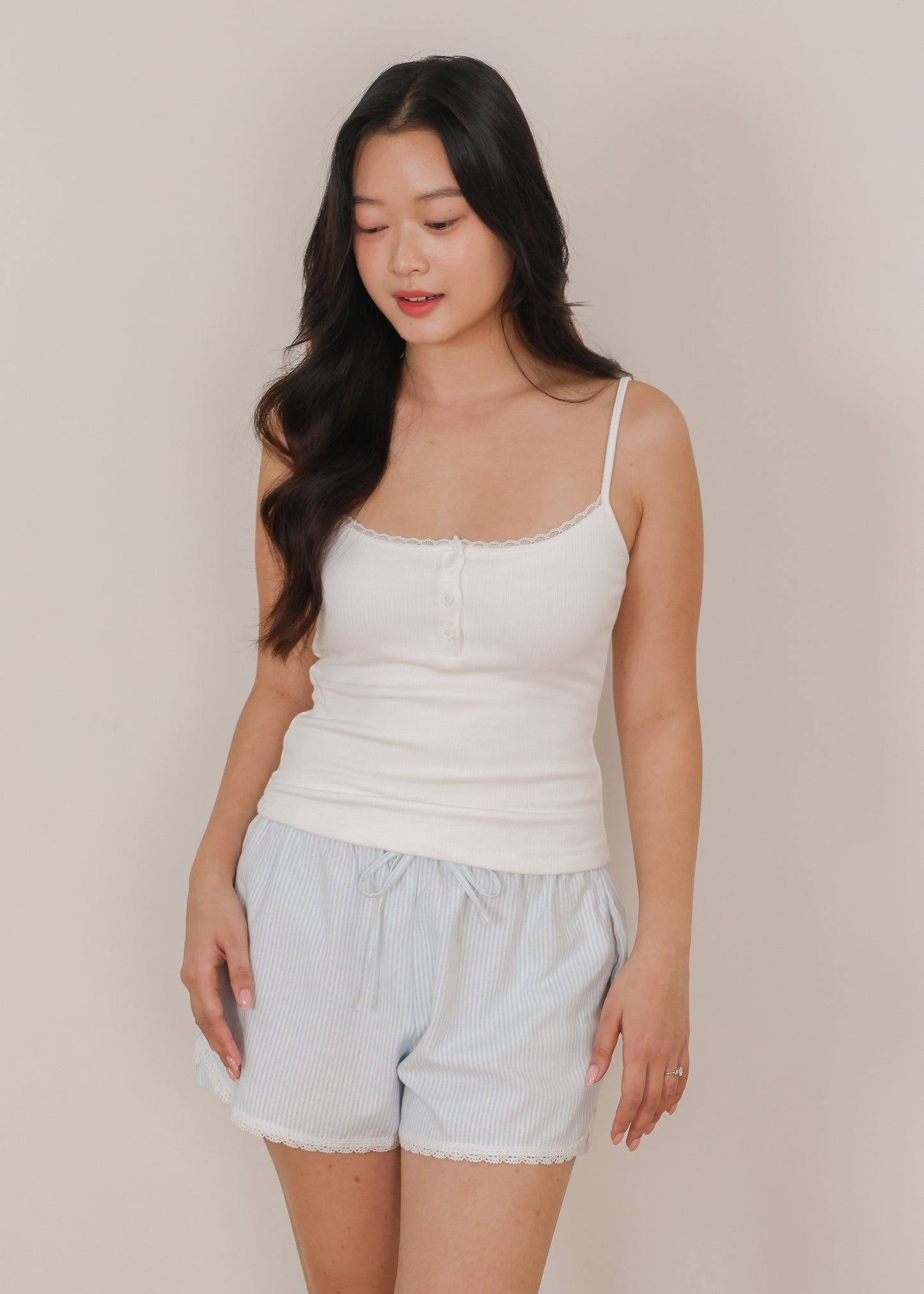 AIRE Everyday Lace Trim Top (Cami/Tee)