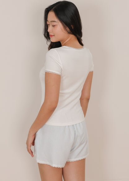 AIRE Everyday Lace Trim Top (Cami/Tee)