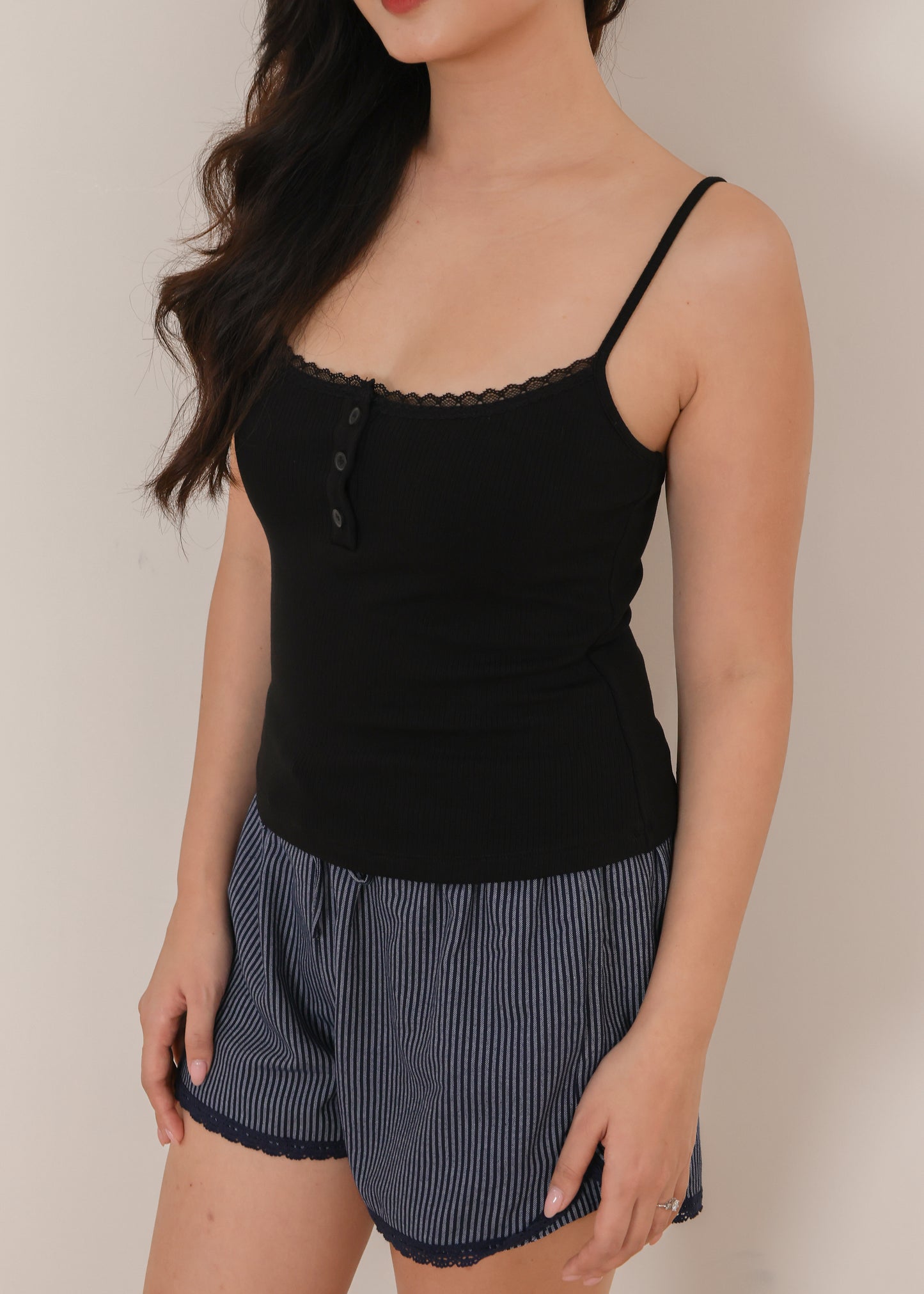 AIRE Everyday Lace Trim Top (Cami/Tee)