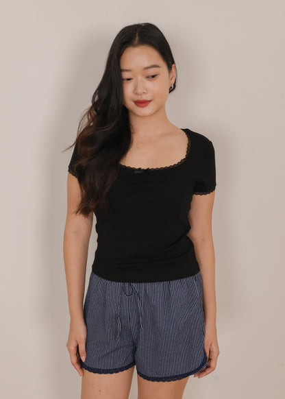 AIRE Everyday Lace Trim Top (Cami/Tee)