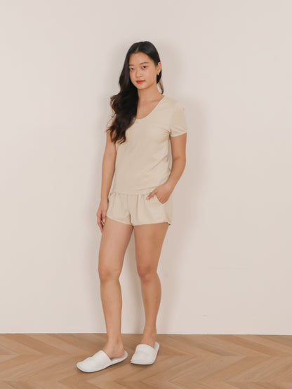 AIRE Basic Sleep Set (Pink, Cream, Dark Grey)