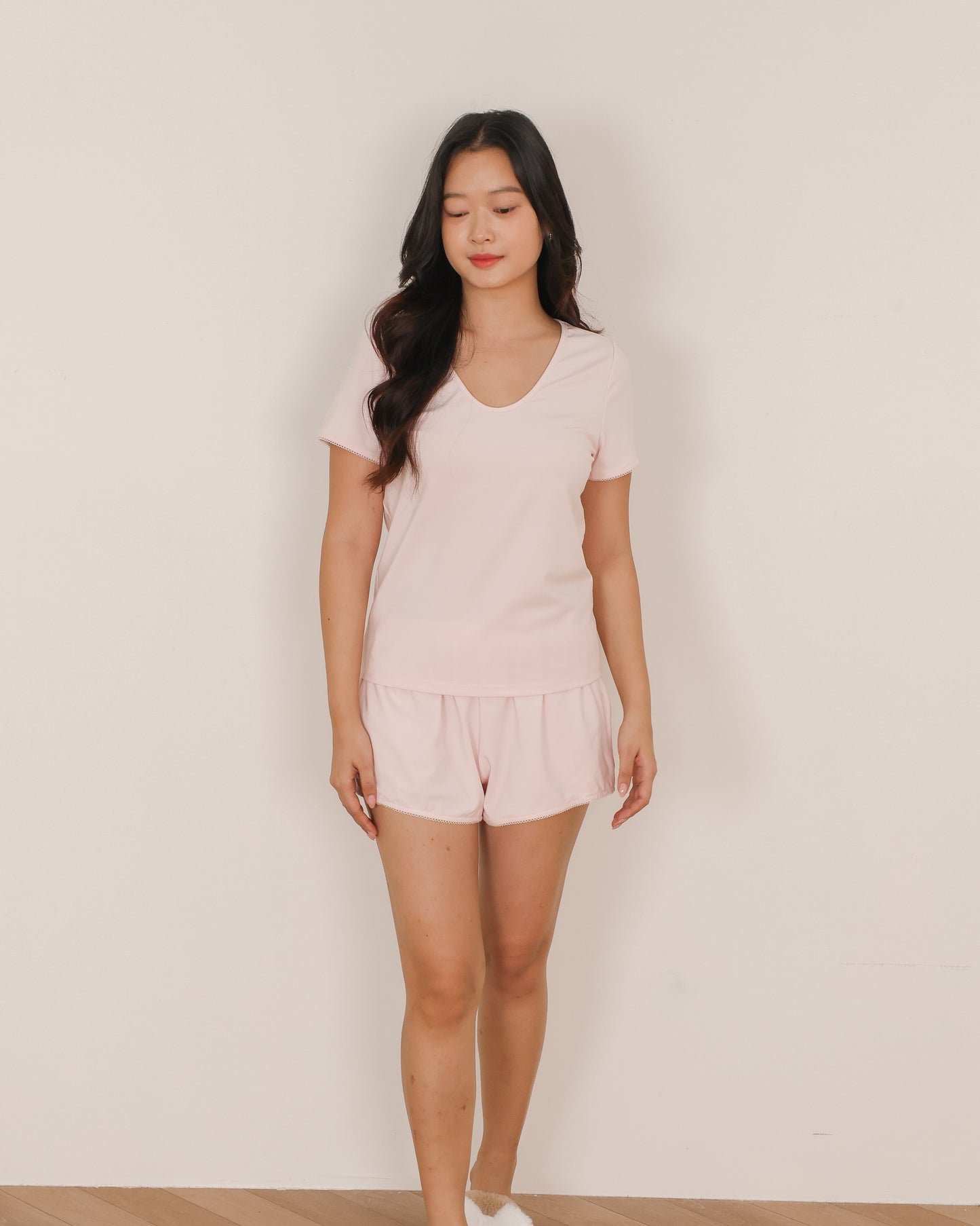 AIRE Basic Sleep Set (Pink, Cream, Dark Grey)
