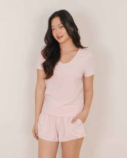 AIRE Basic Sleep Set (Pink, Cream, Dark Grey)