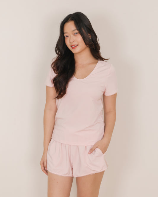 AIRE Basic Sleep Set (Pink, Cream, Dark Grey)