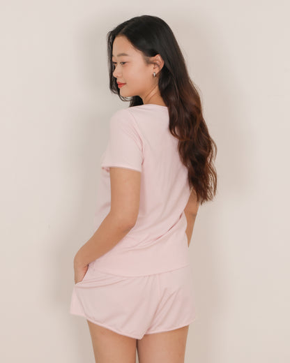 AIRE Basic Sleep Set (Pink, Cream, Dark Grey)