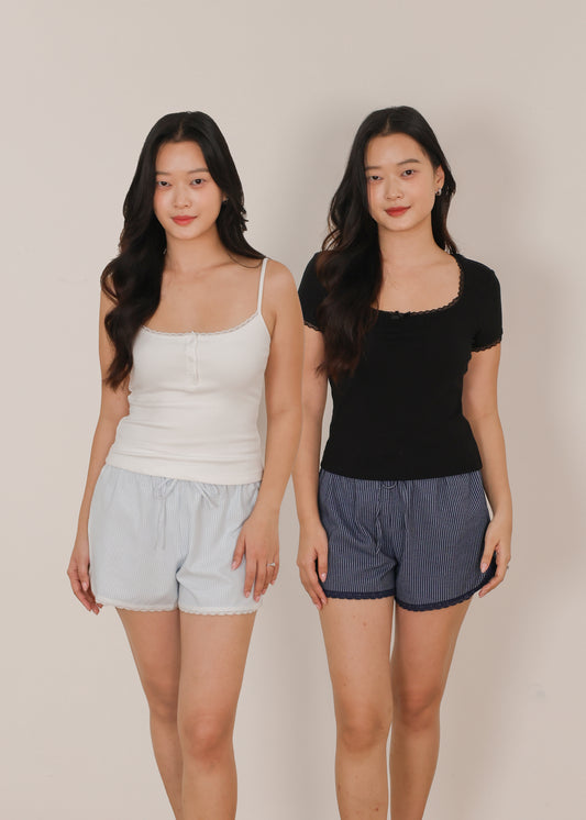 AIRE Everyday Lace Trim Top (Cami/Tee)