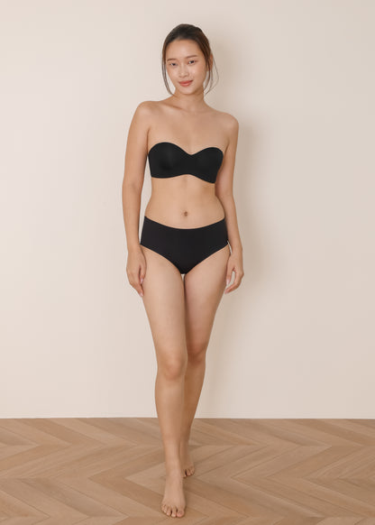AIRE Strapless Sweetheart Bra (Black/Nude)