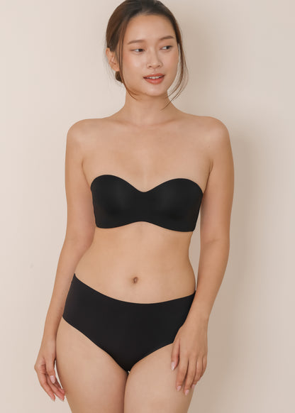 AIRE Strapless Sweetheart Bra (Black/Nude)
