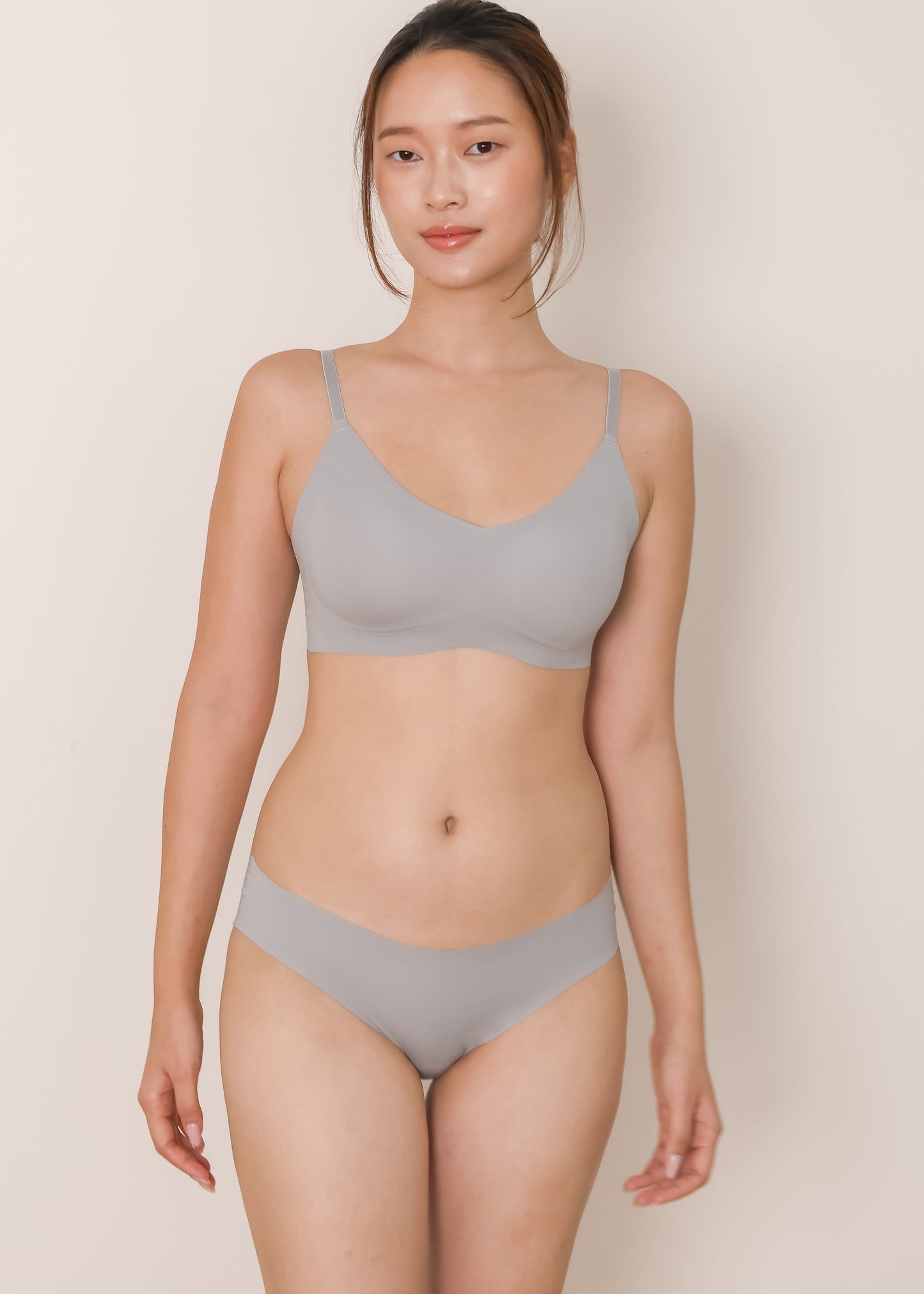 AIRE All-day Seamless Bra & Panties Pack (Misty Grey)