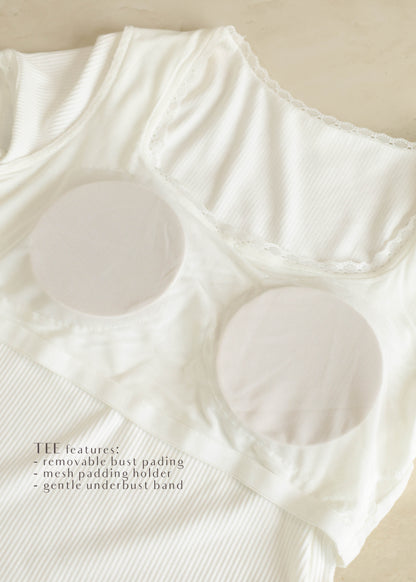 AIRE Everyday Lace Trim Top (Cami/Tee)