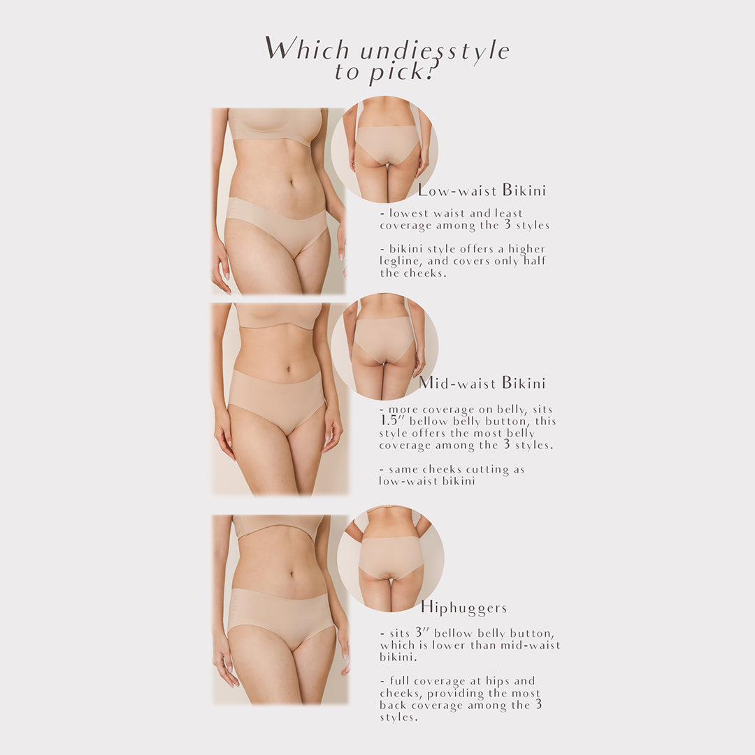 AIRE Seamless Panties (Hiphugger) - 5 colours